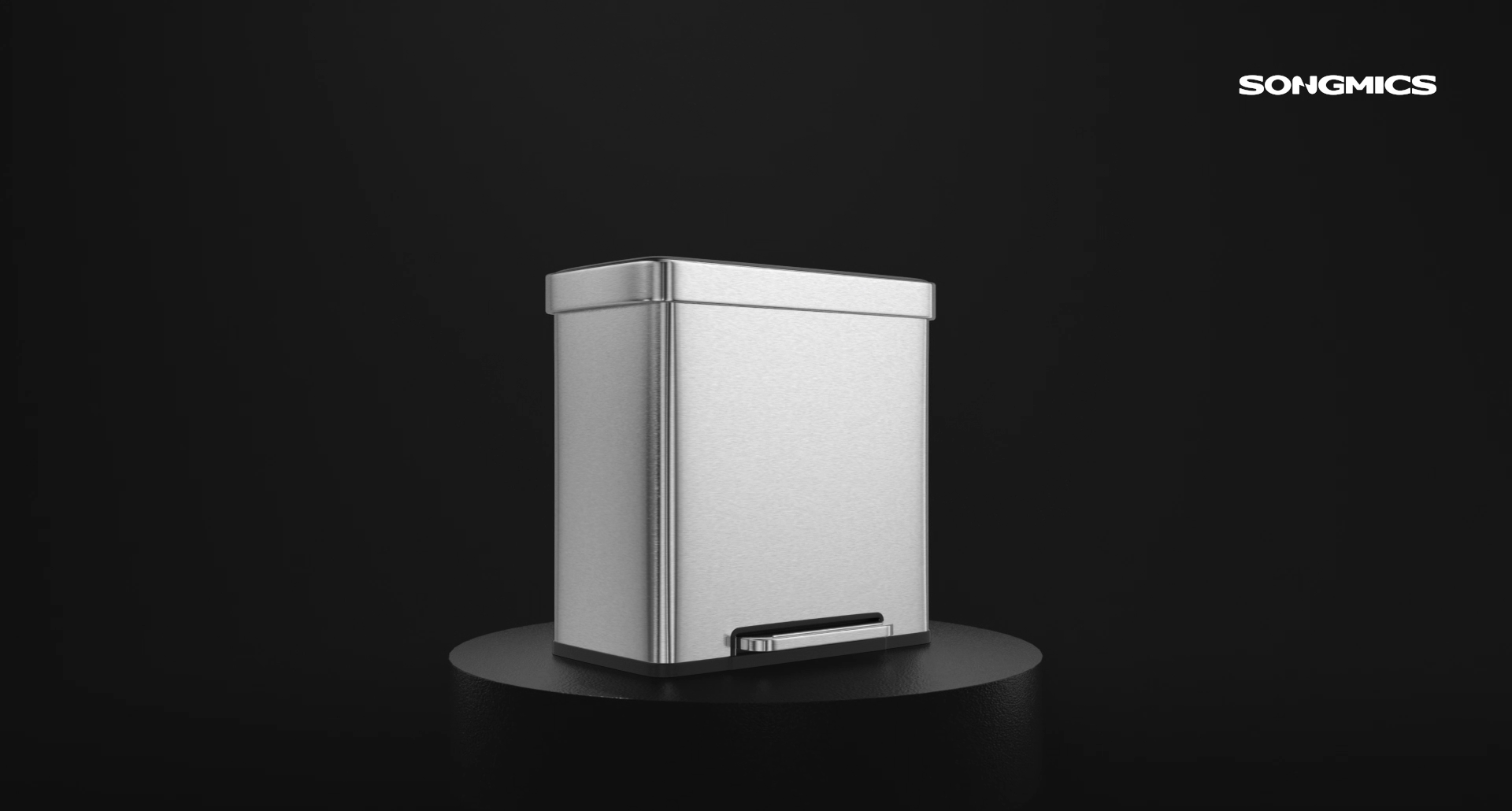 Amazon.com: SONGMICS Kitchen Trash Can, 16 Gallon (2 x 8 Gallon